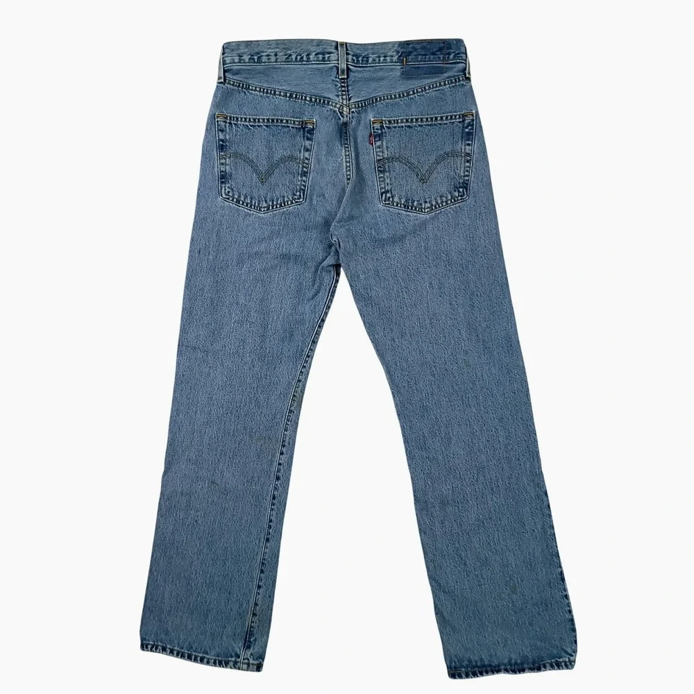 Levi's 501 Original Fit Jeans Men 32x30 Light Wash Denim Vintage Straight Leg